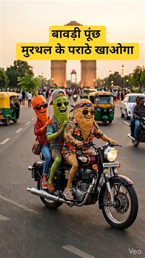 murthal ke parathe | Bullet Ride to Murthal #shorts #funny #ai