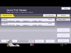 Training | Streamline NX - Releasing a print on Ricoh Printer | Ricoh Wiki