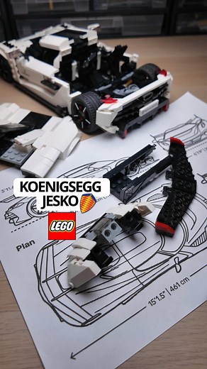 Building the Koenigsegg Jesko with LEGO