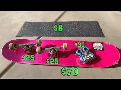 How Much It Costs To Setup A Skateboard!