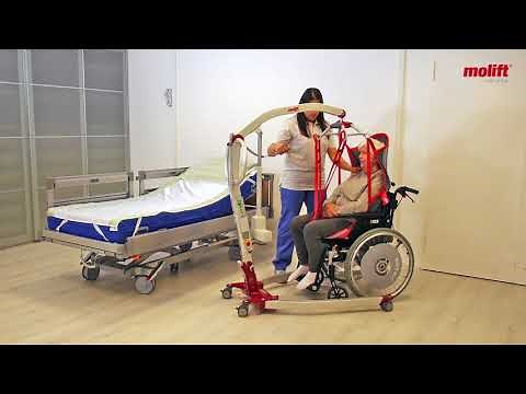 Molift Smart 150 - RgoSling HighBack - How to transfer from chair to bed