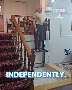 99K views · 469 reactions | This tiny lift allows the elderly and those with knee problems to descend without using the stairs. ️: Instagram/ pjlift | Crafty Engineer | Facebook