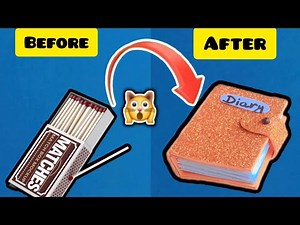 Diy mini diary from Matchbox |cute mini book for gift |Best out of waste