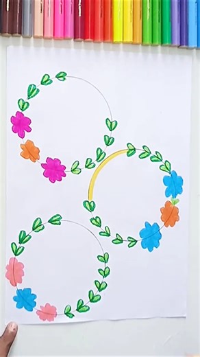 “Simple border design for beginners 🖋️”🖌️#PageBorderDesign #BorderArt #ProjectWork