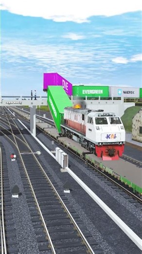 Kereta Api Naik Kereta Api Di Jembatan #railtrack #train #railroad #railway