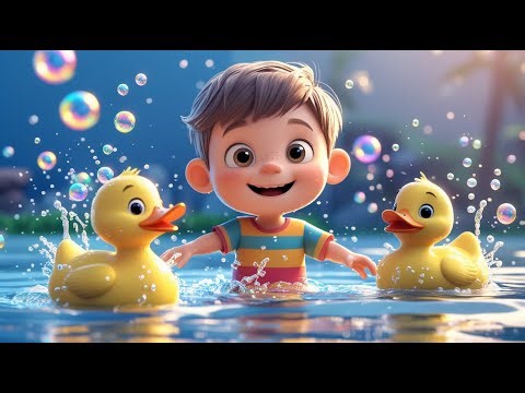 Two Little Ducks in the Bubble Pond | Fun Duck Song for Kids | Bubbly Counting Adventure