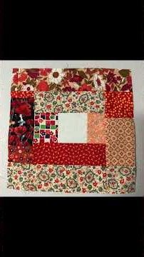 Scrappy Courthouse Steps Blocks #quilted #ussewtips #scrappyquilt