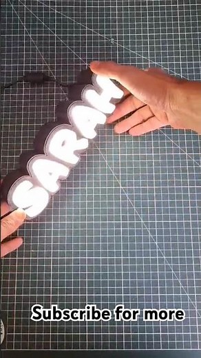 3D PRINTED LED NAME SIGN