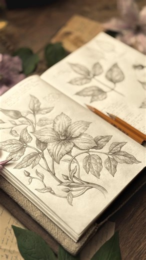 365 days of Drawing in Botanical Club in 30 seconds! ⏳🥰🌿​ #shorts #botanicalart #drawing