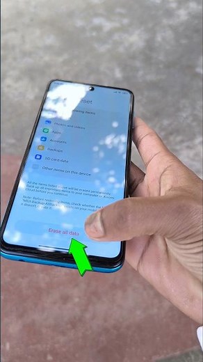 How To Factory reset Settings 😱 Redmi Note 9 Pro Max Factory reset Settings