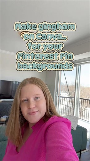 How to make a gingham pattern in Canva #ginghampattern #canvatutorial