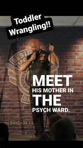 Toddlers are slicker than snail snot on a slip and slide!! But now I'm a #professional #toddler #wrangler !! 🤣 #truestory 🤣🤣 My #wife doesn't like me telling that part of the #story .😂😂🤣 Had a great night with @bestmedicinebrigade and the @theamericanlegion !! #funny #standup #standupcomedy #family #parenting #dating #psychology #veteran #comedy #betheone | Brandon Johnston