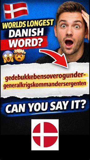 The LONGEST Danish Word Ever?! 🇩🇰😱 | 54 Letters Explained