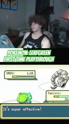 Defeating Brock🪨 | First Time Playing Pokémon: LeafGreen | #contentcreator #pokemon #pokémon