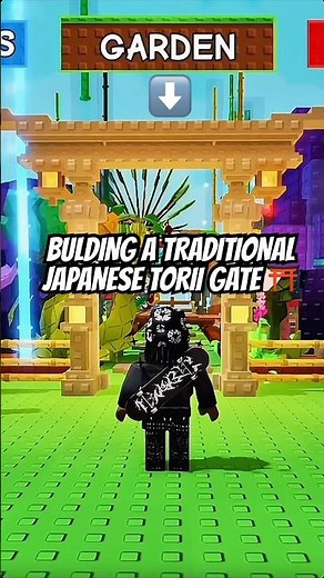 How to build a Japanese Torii Gate tutorial!⛩️🈲 #growagarden #roblox #shorts