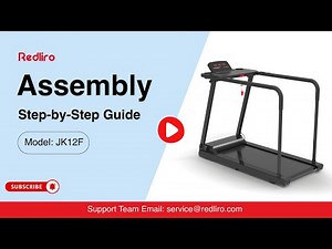 JK12F Redliro Treadmill for Seniors | Step-by-Step Assembly Guide