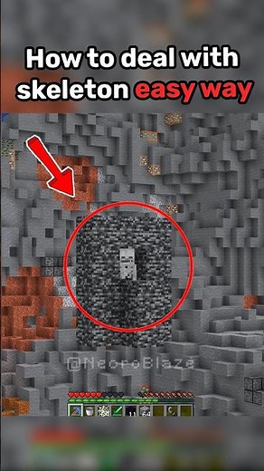 The Easiest Way to Kill a Minecraft Skeleton 🧠💥