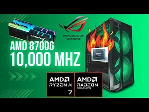 The AMD 8700G Memory Controller ROCKS! 10,000 MHz on Air Cooling!