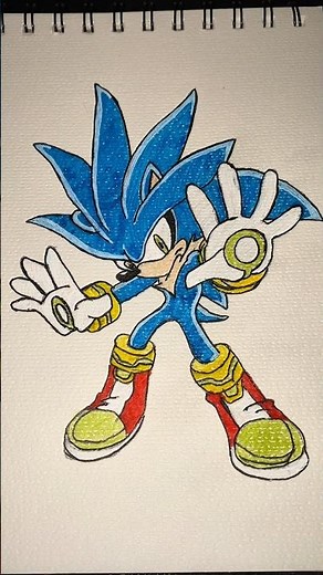 Sonic Power Stance ⚡💍 | Ultimate Sonic Fan Art #Sonic #SonicTheHedgehog #SonicFanArt