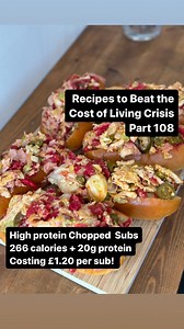 5K views · 39 reactions | Low calorie chopped subs  these were genuinely insane and so filling 朗 266 calories + 20g protein for £1.20 per sub. Full breakdown over on my IG or comment down below for it  | Dave Fell | Facebook