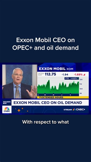 18K views · 82 reactions | Exxon Mobil CEO Darren Woods told CNBC that the decisions the company makes to bring supply on are driven by "pure economics" in terms of the returns that it will generate, despite third quarter earnings on Friday that fell year over year, as oil prices tumbled due in large part to OPEC+ increasing production. Read more: cnb.cx/3LcZFKN | CNBC | Facebook