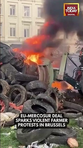 Thousands Of Farmers Protested In Brussels Against The Eu–Mercosur Trade Deal