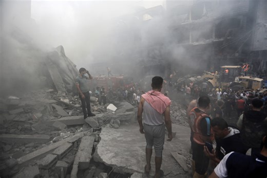 Israel levels parts of Gaza in retribution for Hamas terror attack
