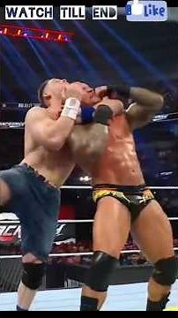 John Cena vs Randy Orton 🔥 The Ultimate WWE Showdown! 😱 #Shorts#wrestlevault
