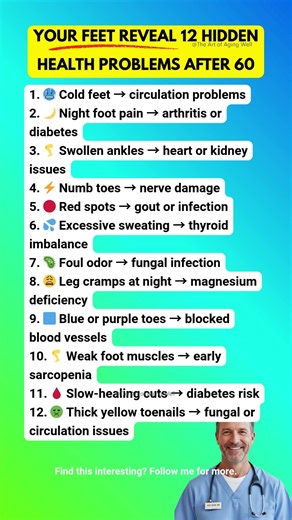 Youre Deficient 12 Hidden Health Problems Your FEET Reveal After 60