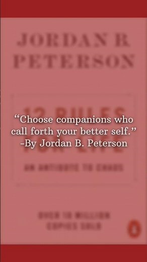 ​"An antidote to chaos." 🌊 Jordan Peterson’s 12 Rules for Life.
