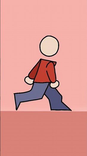 Learning how to animate (Walking cycle animation) #flipaclip #beginners #animation