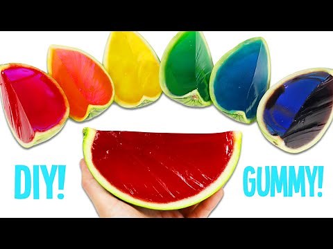 How to Make Rainbow Gummy Watermelon Slices!