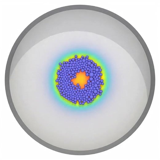 Simulation of magnetic aggregation of spheroids