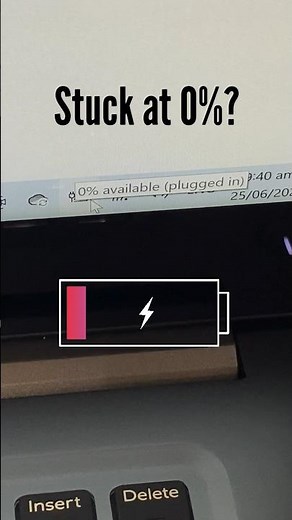Laptop battery not charging | Stuck at 0%