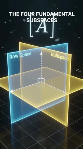 The Four Fundamental Subspaces #calculus #mathematics #linearalgebra #maths #geometry #mathematician