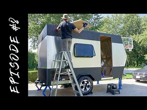 How to Build a Travel Trailer - Rubber Roof Installation