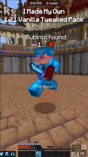 I Made The Best 1.21 Vanilla+ Texture Pack #minecraft #mincraftpvp #minecraftgameplay #fyp