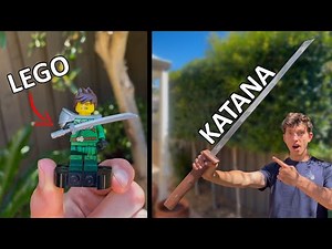 From a simple LEGO sword… to a REAL, life-size katana?!