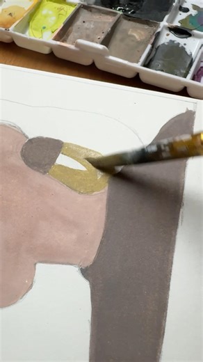 Acrylic Boho Doddle Girl Art Painting | Acrylic Tutorial Ideas #acrylicpainting #art #shorts #viral