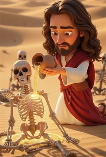 ✝️ Jesus Resurrects the Dead in Desert Miraculous Biblical Story Animation 🙏 #Jesus #Miracle