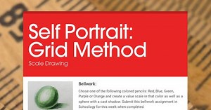 Self Portrait: Grid Method