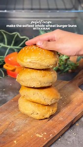 Softest Whole Wheat Burger Buns Recipe 🍔 100% atta, zero maida, all fluff! Step 1: Activate the Yeast! 🥛 Warm ½ cup milk (microwave 1 min) ➕ 1 tsp instant yeast ➕ 1 tbsp powdered sugar 🔁 Mix well with a fork till dissolved ⏳ Cover & let it foam (15-20 mins) Step 2: Mix the Magic 🥚 Add ½ egg 🥣 2 tbsp yogurt ➕ 1 tbsp powdered sugar ➕ 2 tbsp melted desi ghee 🥄 Mix it up! Step 3: The Dough 🌾 Add 1 ½ cups sieved pure whole wheat flour ➕ 1–2 pinches of salt (in the end after kneading) 🖐 Knead 