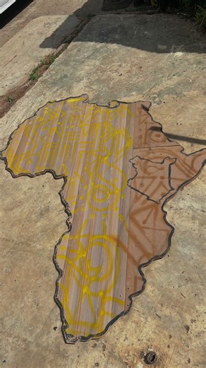 Africa MDF art installation. Still on progress, stay tuned. Handmade #installationart #nairobi #kenya #bsq #africa