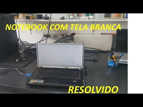 Notebook com tela branca. Resolvido passo a passo.