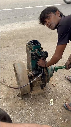 15 hp open engine starting after repair