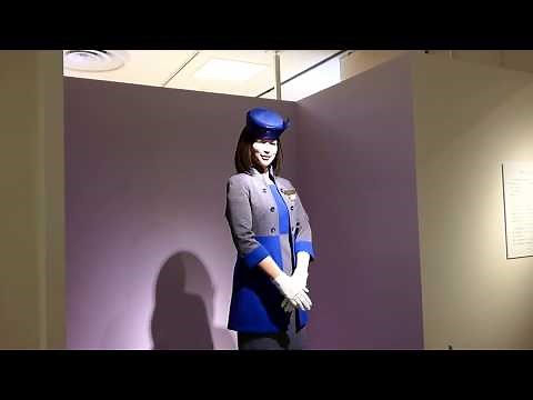 Actroid the robotic receptionist at Life and Robot exhibition [RAW VIDEO]