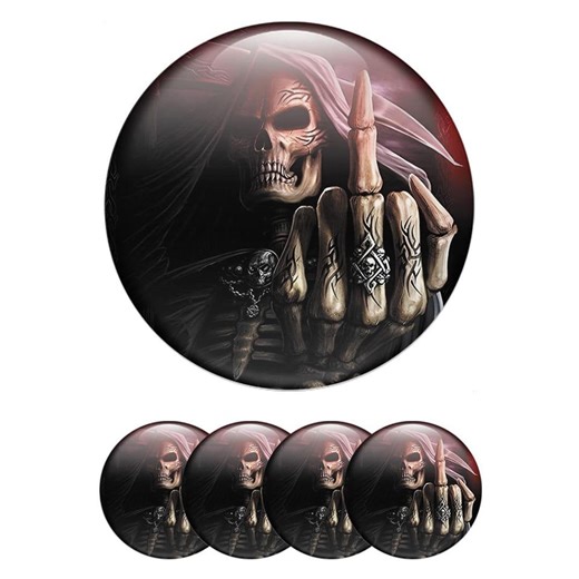 Skull Wheel Center Cap Decals – 3D Domed Epoxy Resin Car Rim Stickers Set of 4 - Etsy