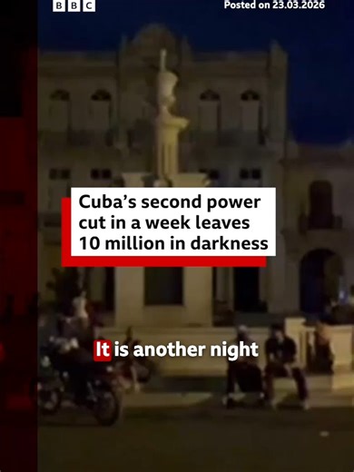 Cuba has suffered three major blackouts this month as a US fuel blockade cuts off foreign oil imports, required to keep power stations running. #Cuba #Caribbean #US #Fuel #Blackout #Powercut #BBCNews
