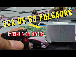 RCA TV with COLORED LINES: How We Repaired the Panel