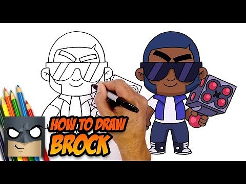 How to Draw Brawl Stars | Brock | Step-by-Step